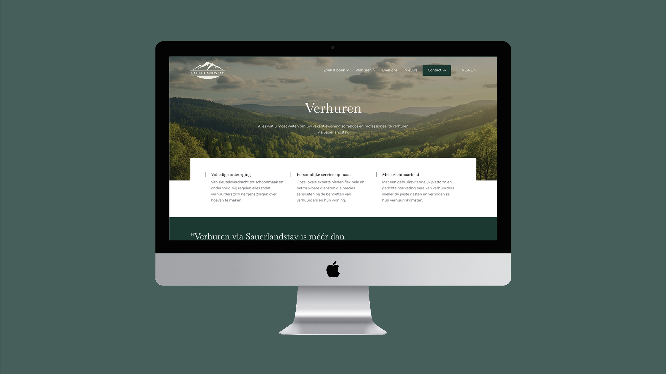 mockup vakantie sauerlandstay computer